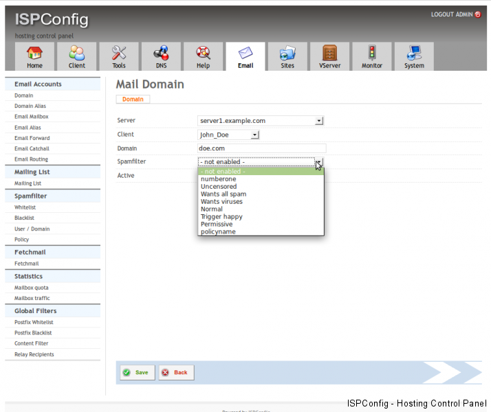 ispconfig mailing list